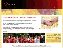 Tablet Screenshot of pflegedienst-richter.net